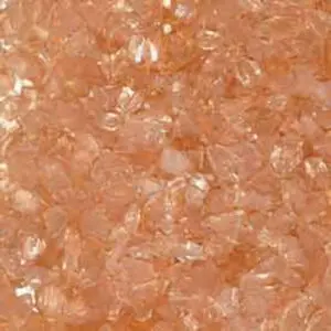 Close-up of pink Himalayan salt crystals.