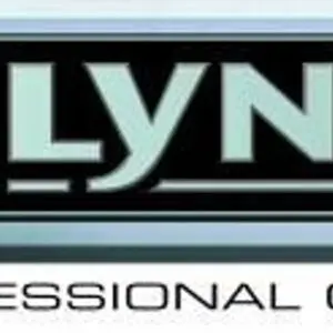 Logo with the word 'LYN' in bold letters.