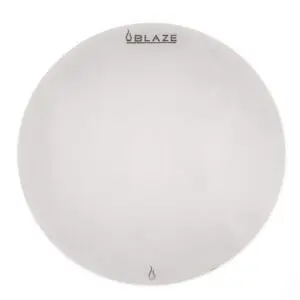A white drumhead with a subtle logo at the top.