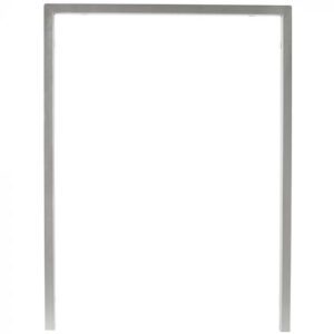 Simple rectangular metal frame with a gray finish.